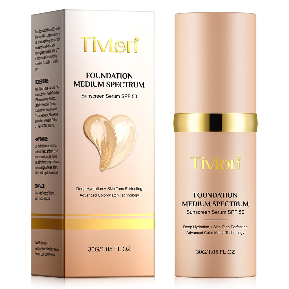 O.SECERT Foundation 4 en 1 tono mediano en botella para piel uniforme.