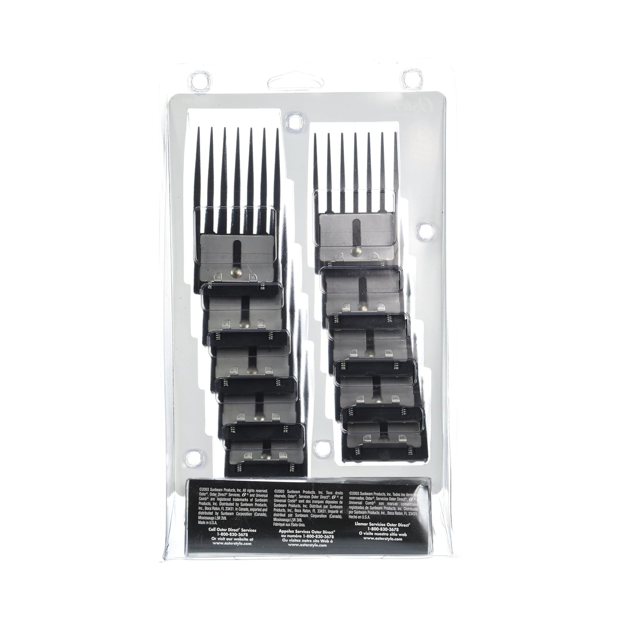 Oster Classic 76-compatible combs provide reliable length options for home use