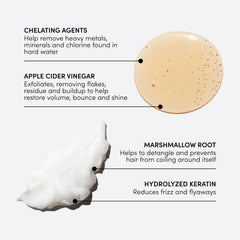 Application du shampooing detox OUAI pour nettoyer et purifier les cheveux.