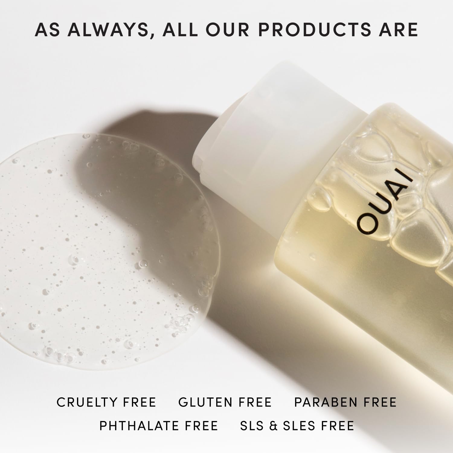 OUAI shampoo fino - sin sulfatos y color seguro para tu melena.