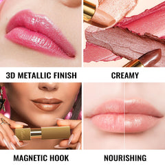 Oulac Barra de Labios Rosa Claro aplicacion rapida para un acabado luminoso