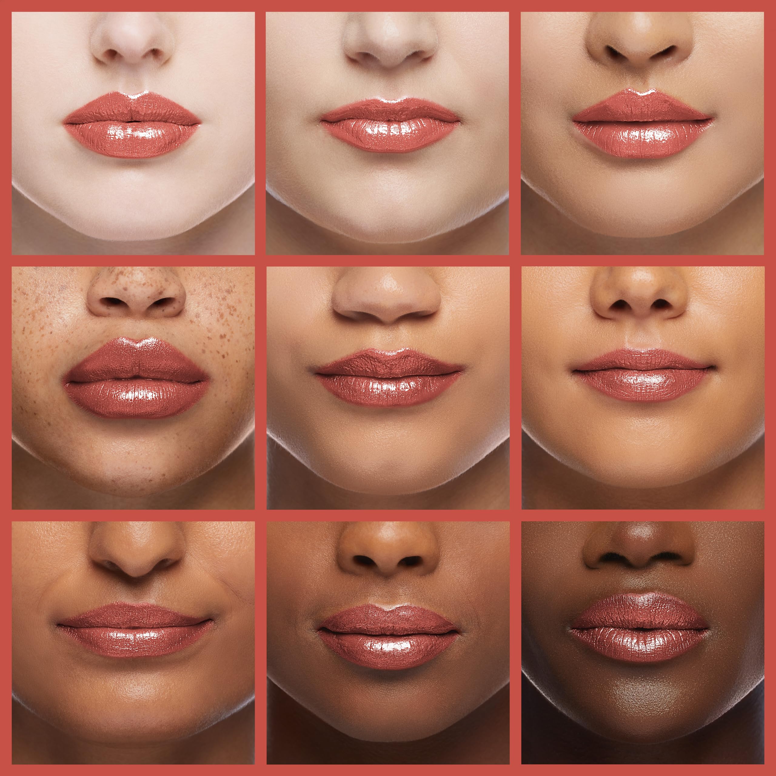 Oulac labial brillo metalico tridimensional para efecto espectacular.