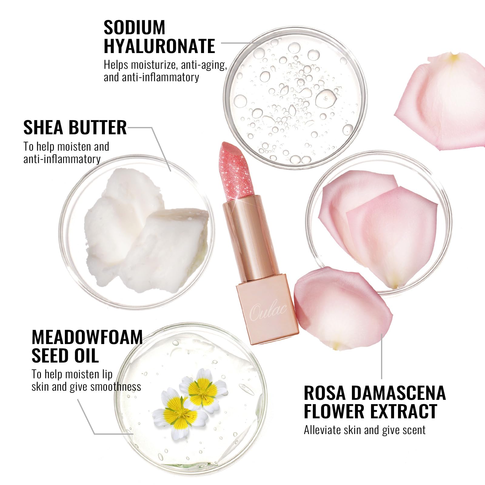 Acabado natural e hidratado con el labial Oulac Rosa
