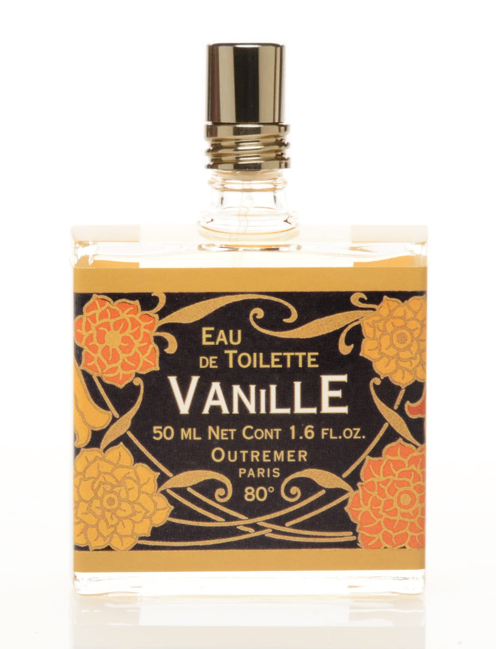 Outremer Paris Vanille: botella elegante para uso diario y aroma gourmand.