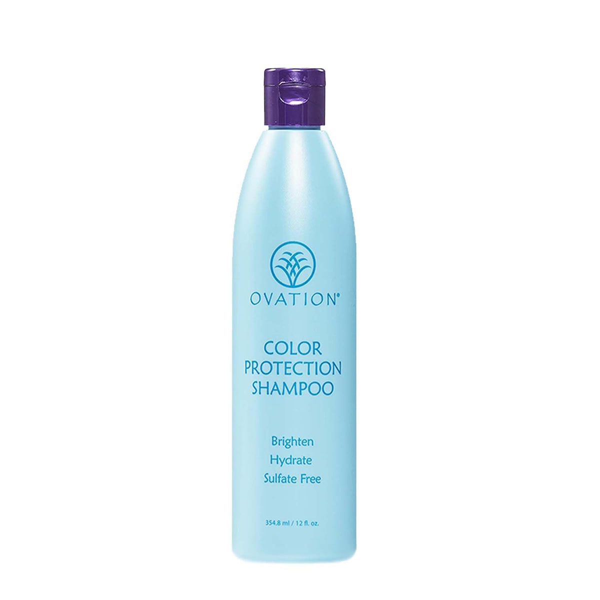 Ovation Color Protection Champú, botella visible, protege el color y aporta brillo.