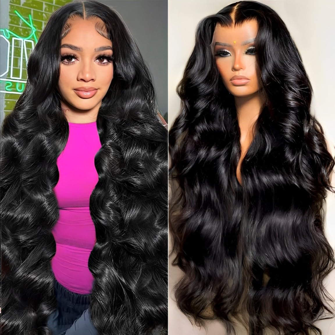 oveflect frontal de encaje 30in ondulado: aspecto natural y volumen