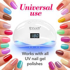 OVLux detalle de 57 diodos LED para curado uniforme de gel