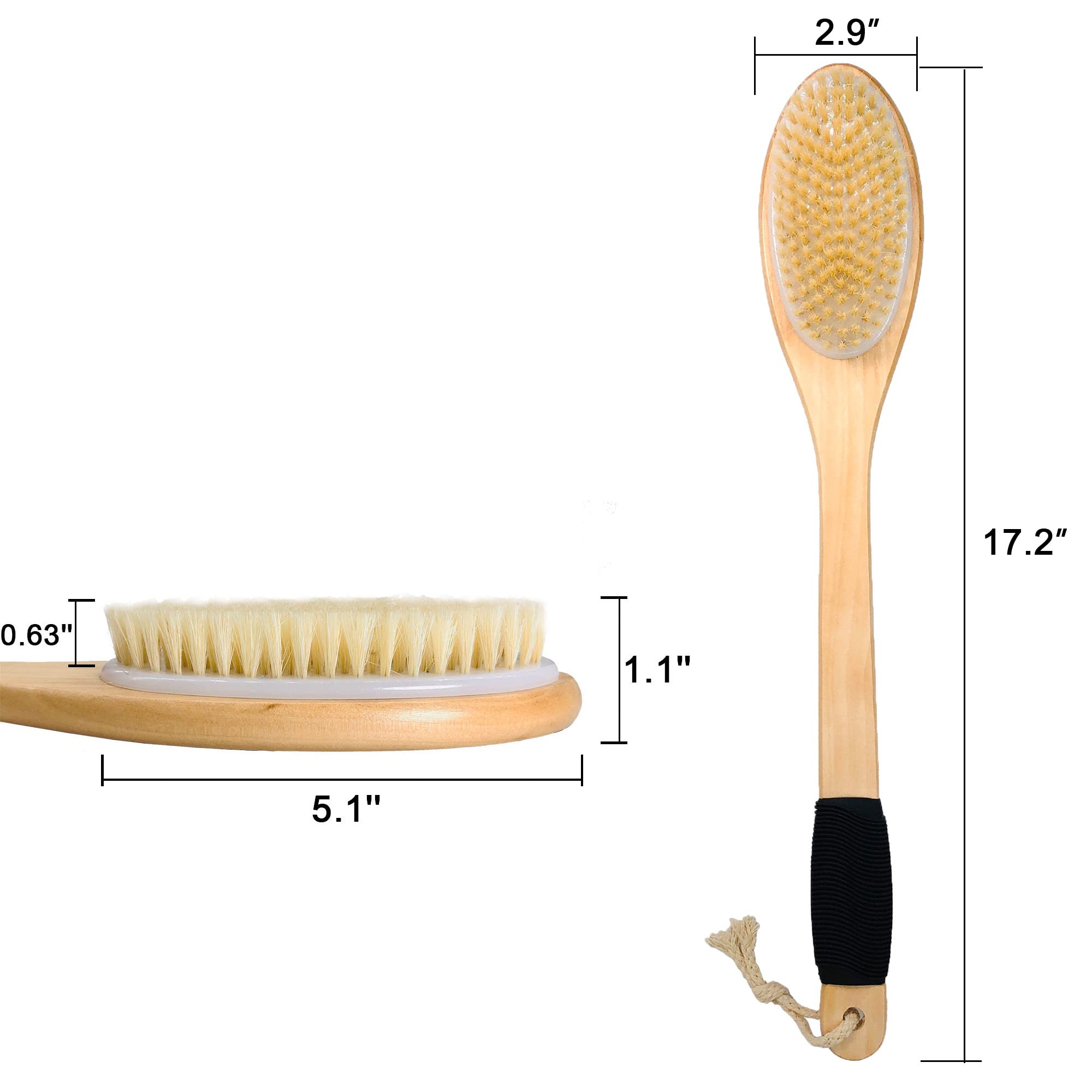 OWIIZI brosse exfoliante douce pour peau revitalisée