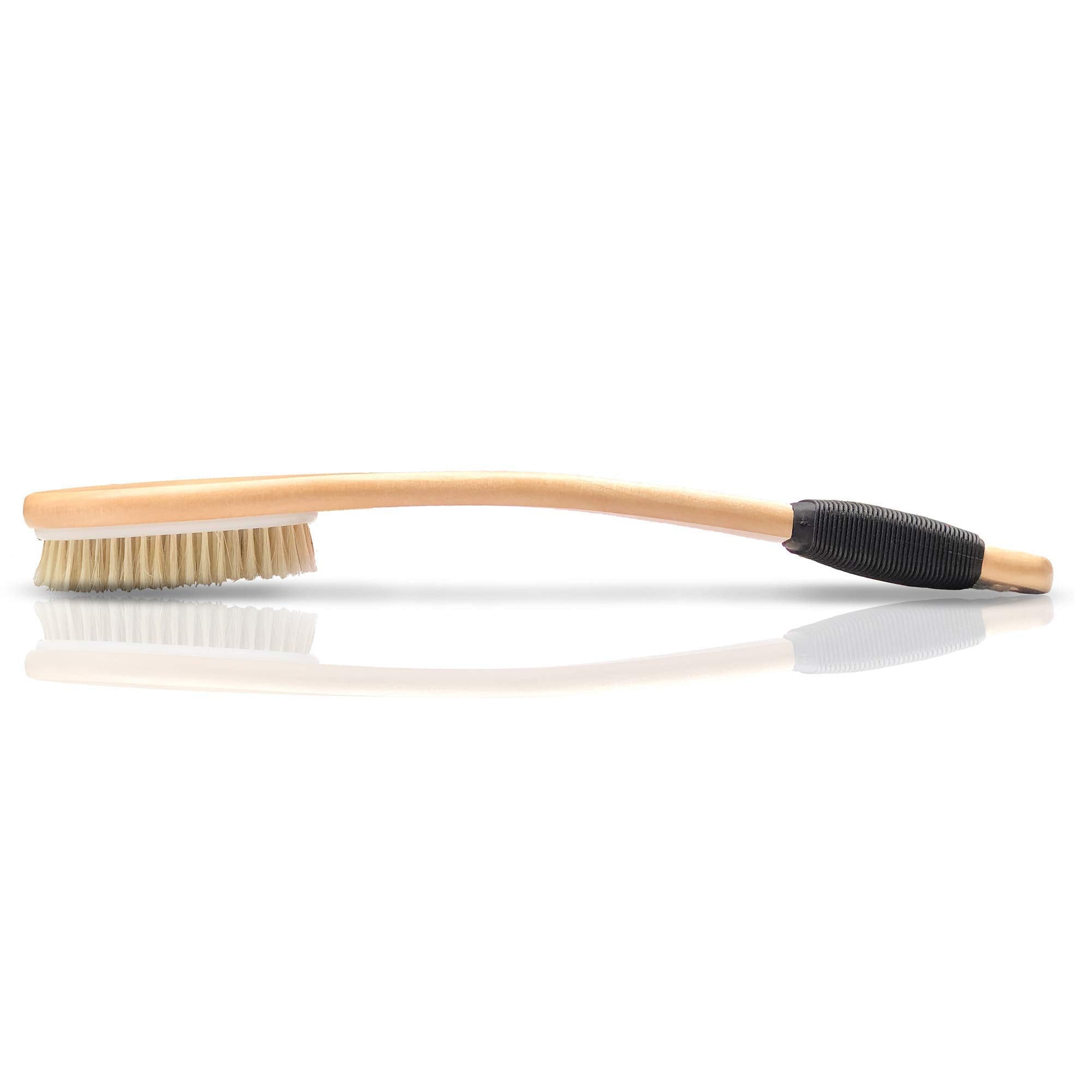 OWIIZI brosse dos avec poils naturels stérilisés pour exfolier en douceur