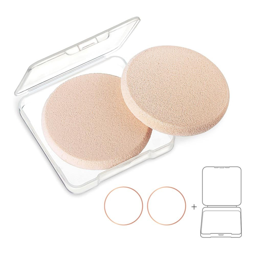 OWLFAVO esponja redonda beige para aplicar base de forma suave y uniforme