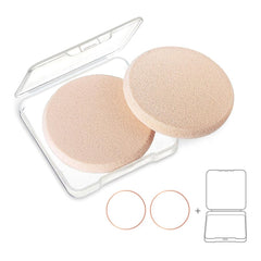 OWLFAVO esponja redonda beige para aplicar base de forma suave y uniforme