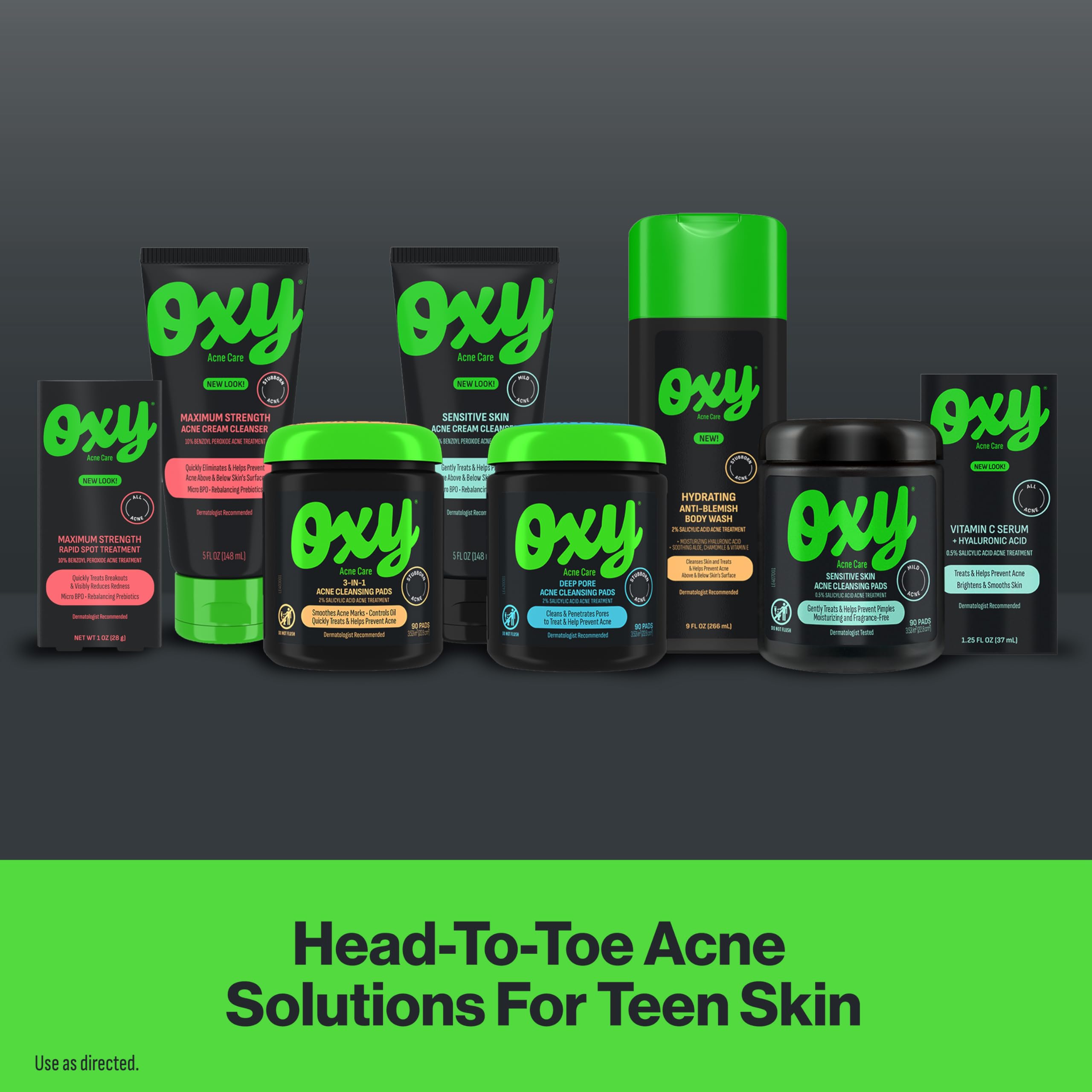 Oxy disco limpiador para viaje, formato portátil.