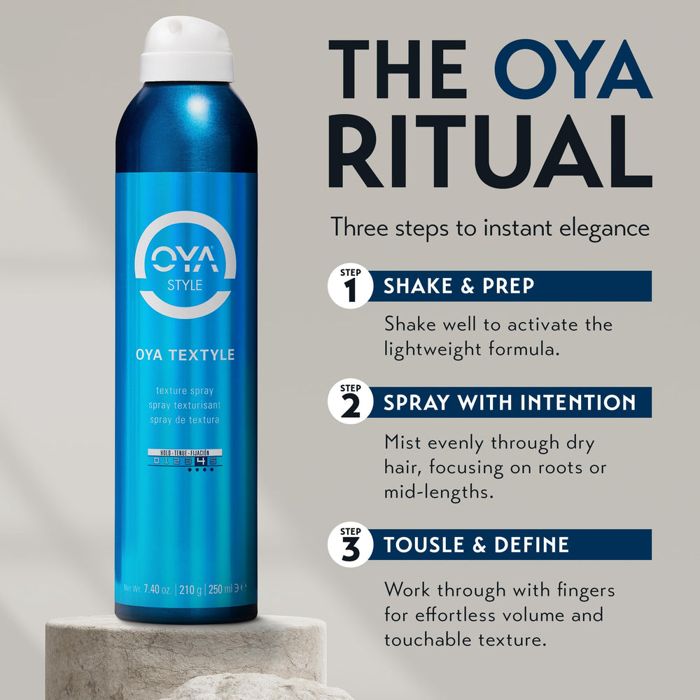 OYA TEXTYLE laca para cabello: botella de 250 ml, opción ideal para viaje