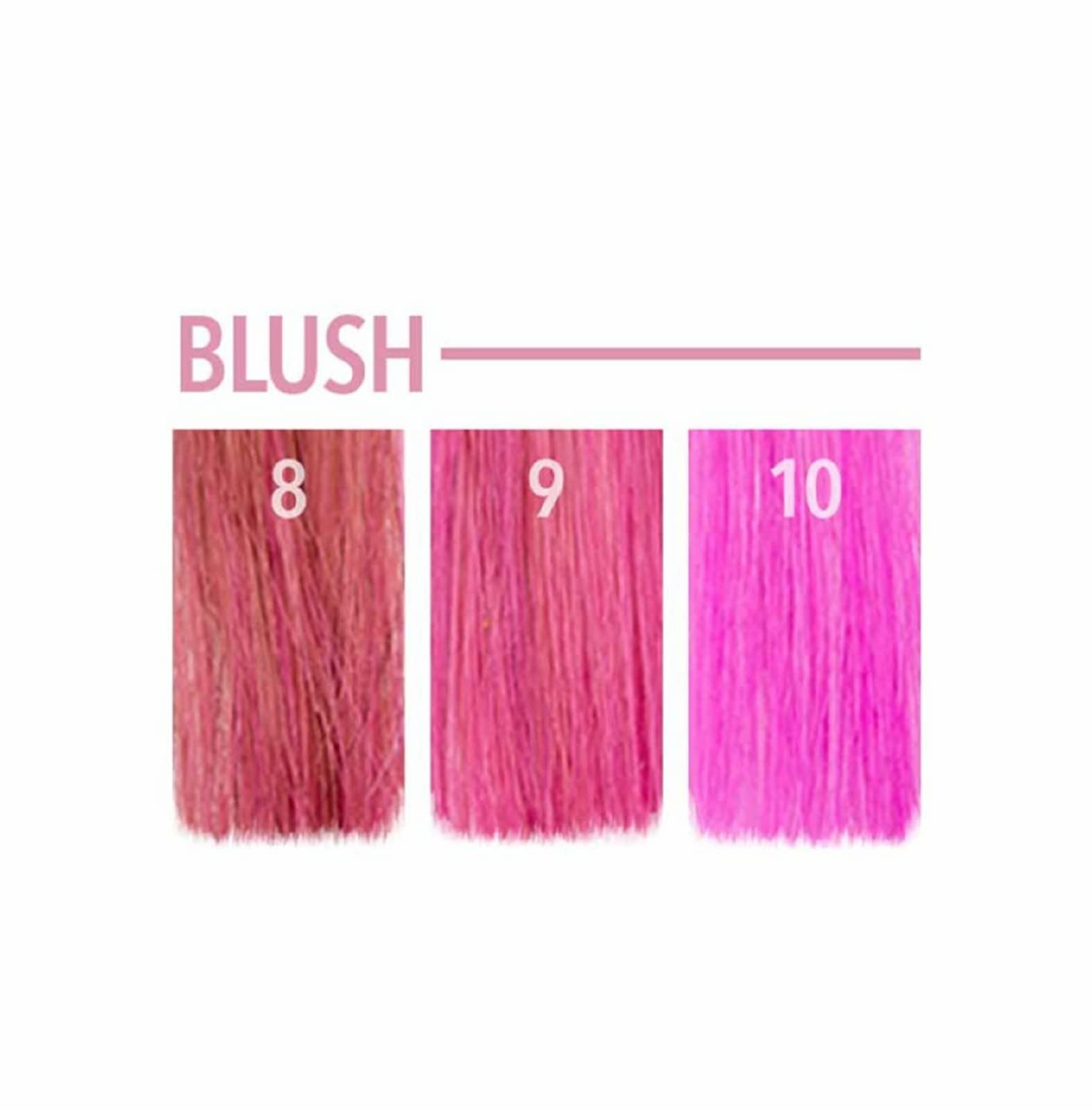 P-R Pulp Riot Blush sobre cabello decolorado para tonos brillantes.