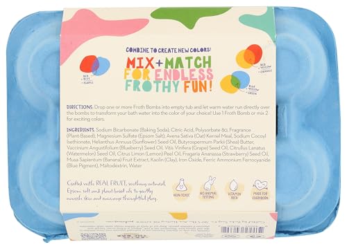 Bomba de espuma cambiante de Pacha Soap Co para un baño colorido