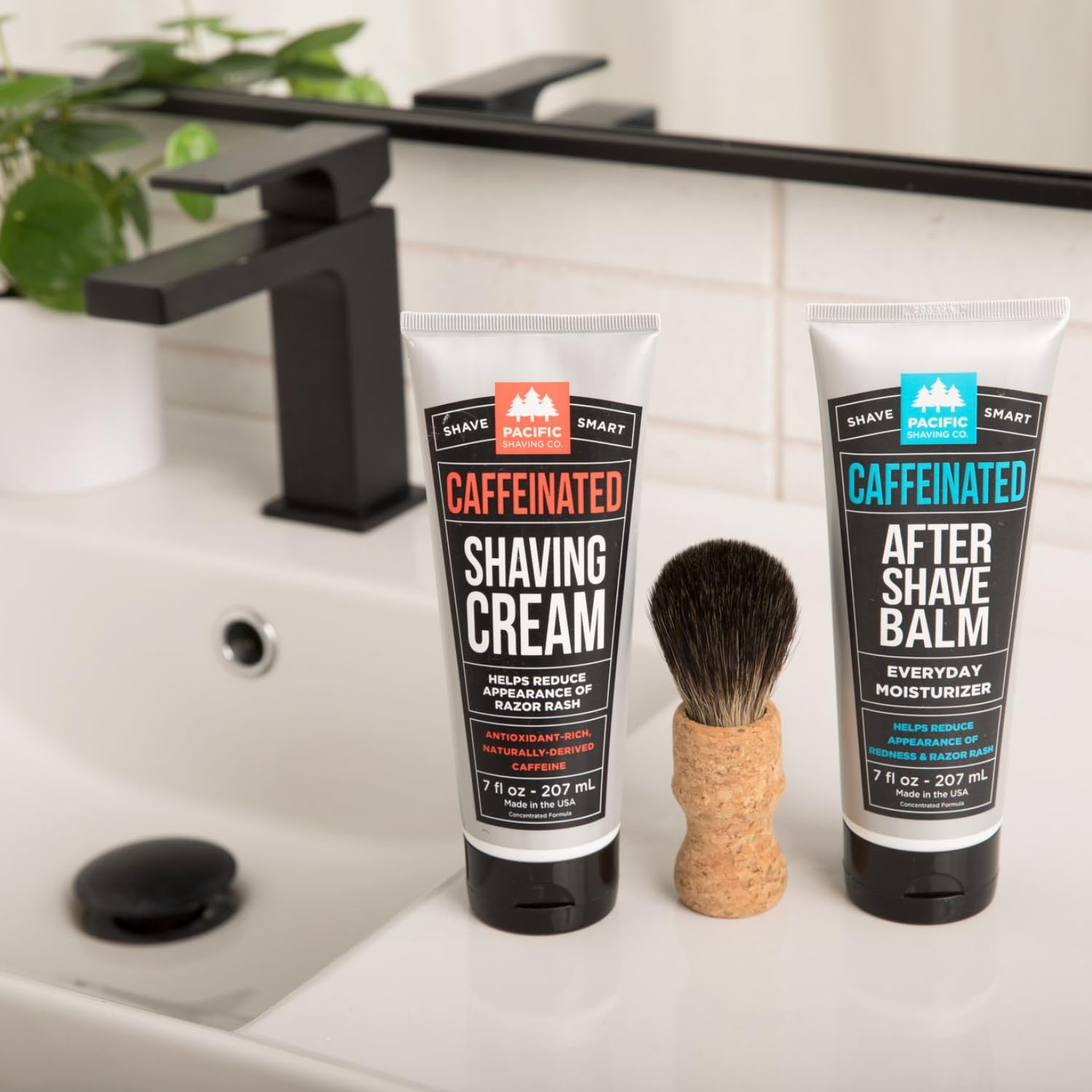 Pacific Shaving Company crema de afeitar aloe vera y manteca de karité para piel suave