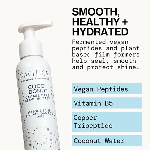 Cabello dañado mejora elasticidad con Pacifica Coco Bond.