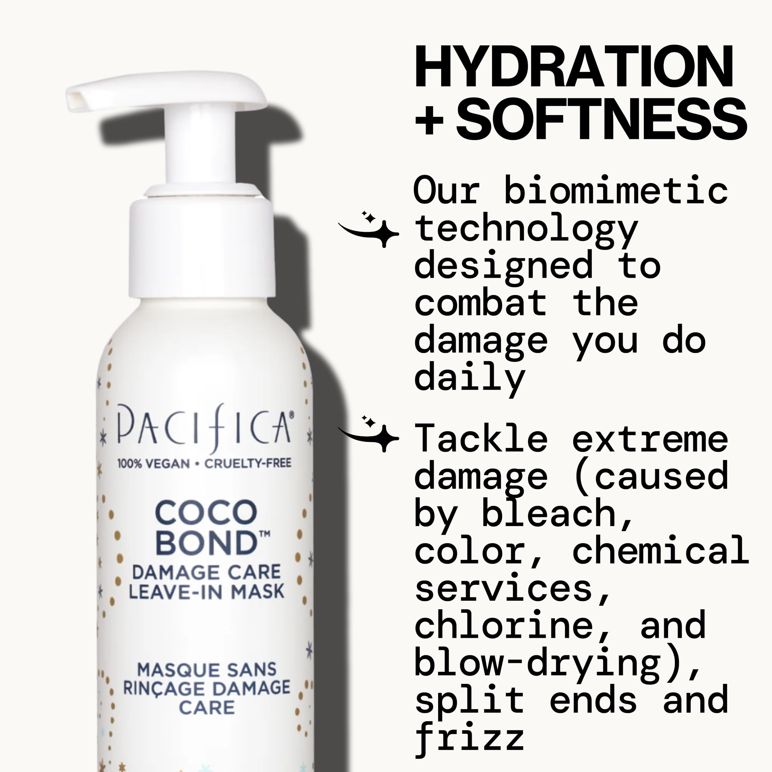 Ingredientes coco nutritivos en Pacifica Coco Bond hidratan y protegen.