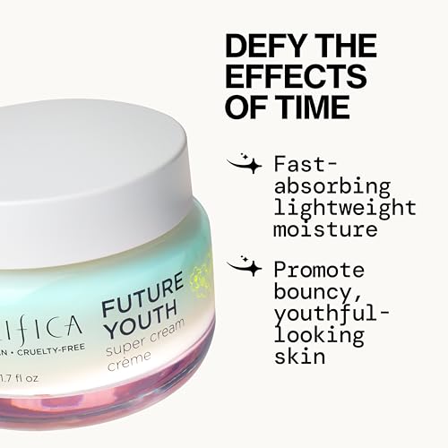 Pacifica Future Youth Super Cream application on cheek demonstrates smooth application