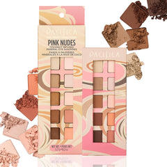 Paleta Pacifica Pink Nudes completa para looks neutros duraderos y fáciles de mezclar.