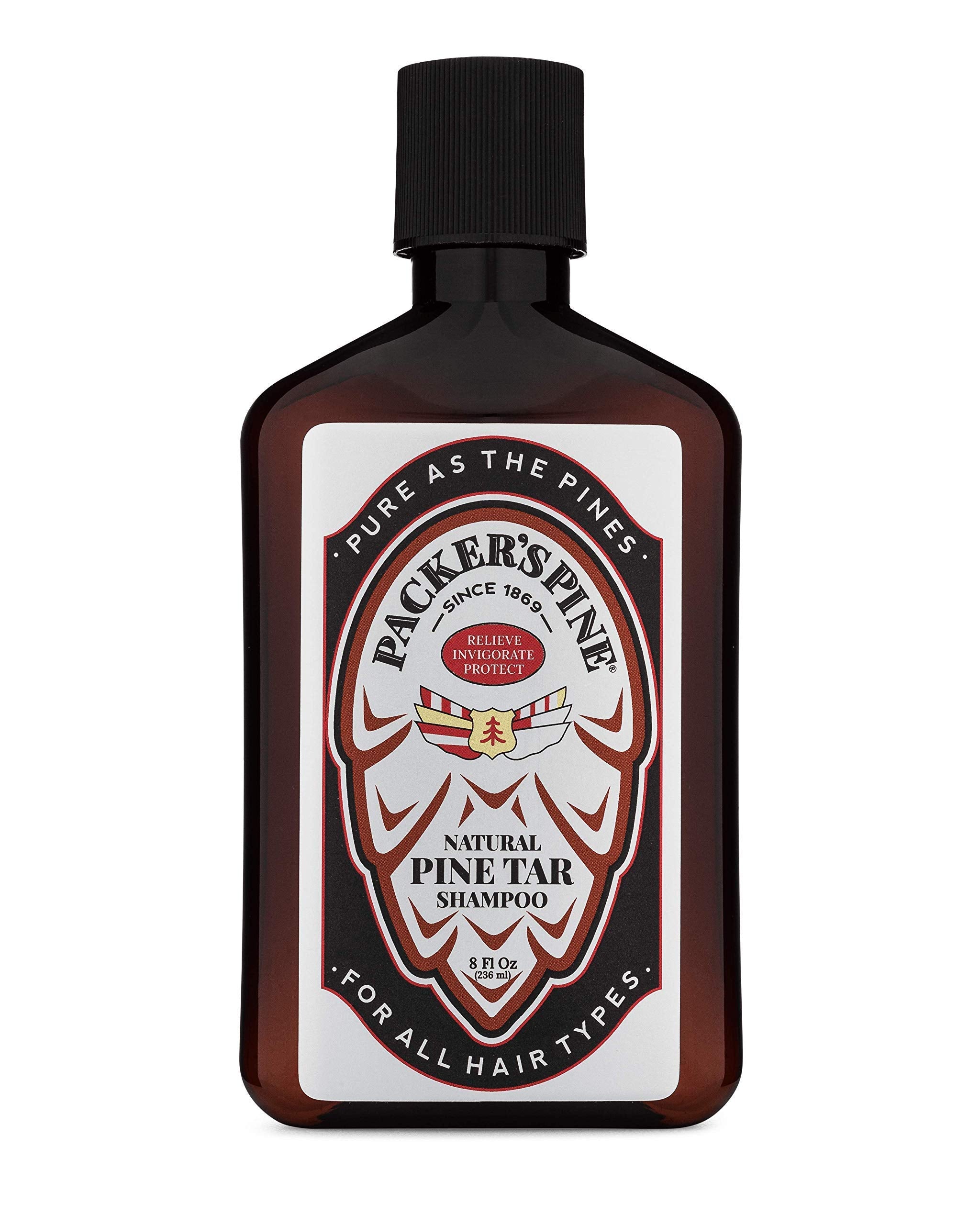 Packer's Pine Tar Shampoo, botella: limpieza profunda para cuero cabelludo sensible