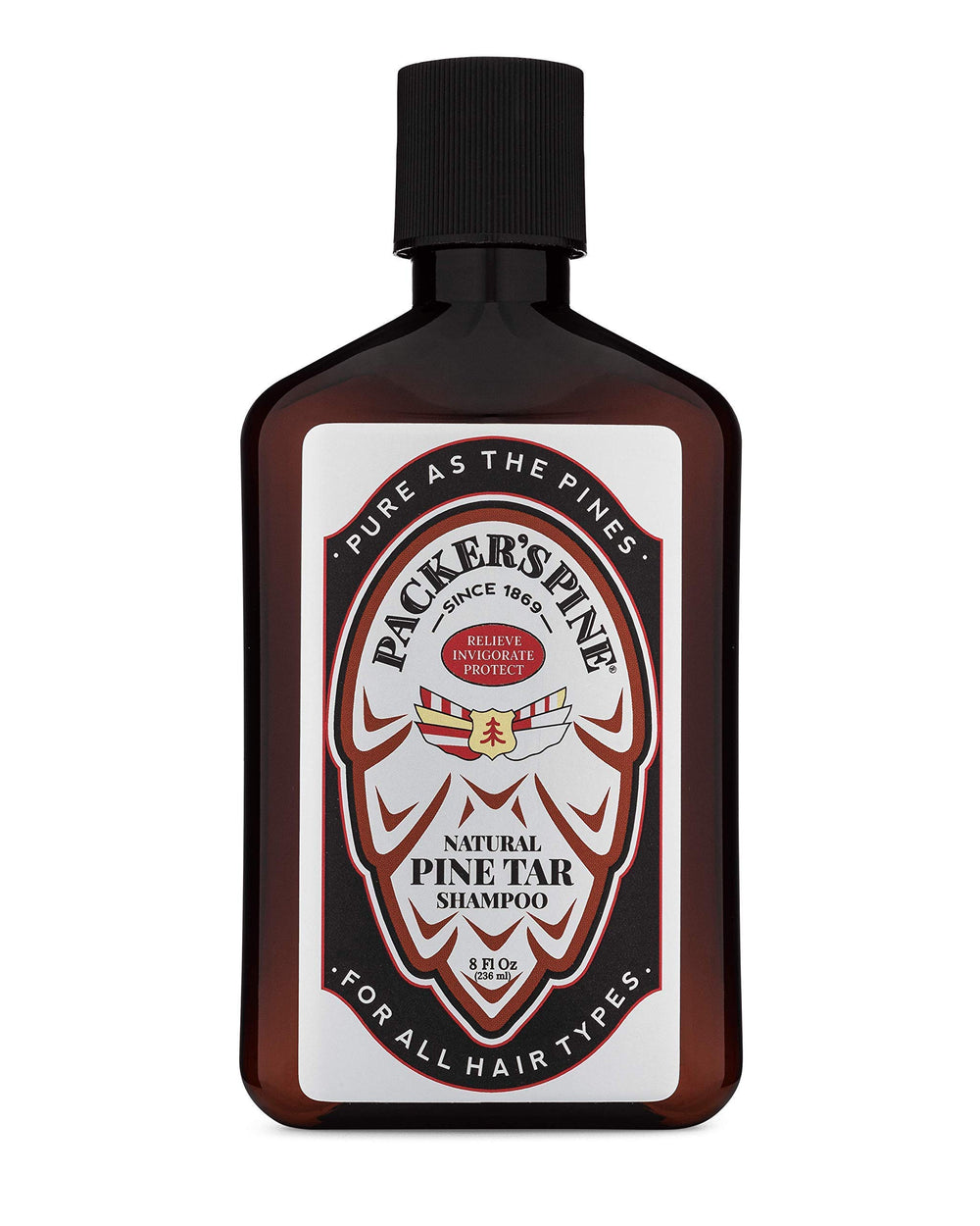 Packer's Pine Tar Shampoo, botella: limpieza profunda para cuero cabelludo sensible