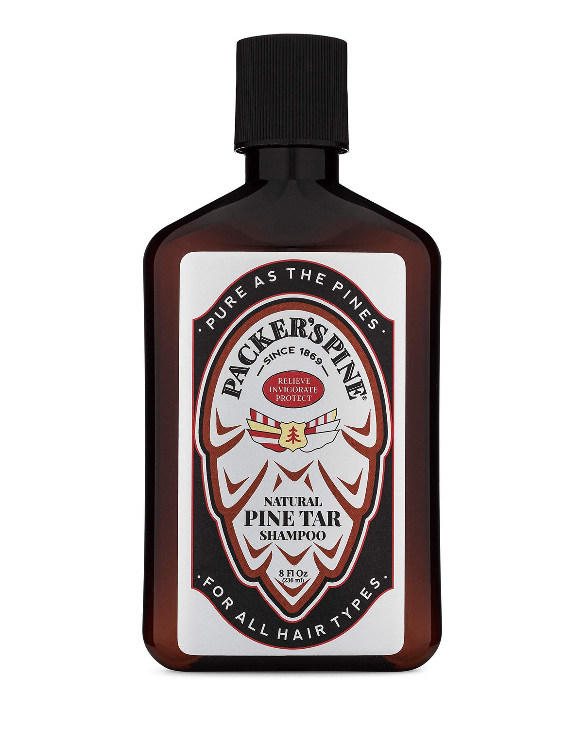 Packer's Pine Tar Shampoo, botella: limpieza profunda para cuero cabelludo sensible