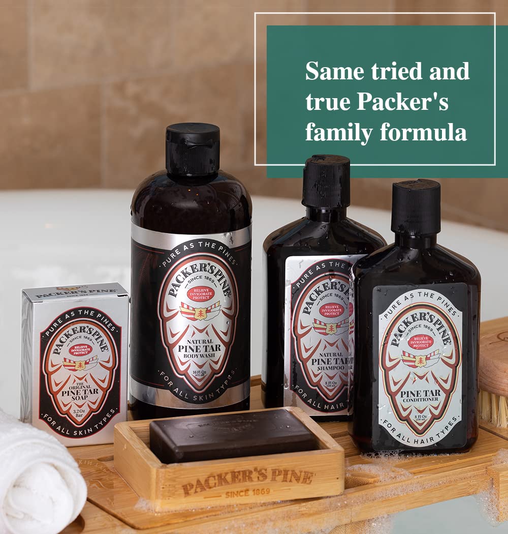 Packer's Pine Tar Shampoo, envase económico: cuidado capilar natural