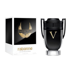 Invictus Victory de Paco Rabanne, botella frontal, aroma intenso para ocasiones especiales