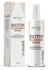 Aplicación manual con Paisle Botanics Biotin Volumizing Spray para definición natural.