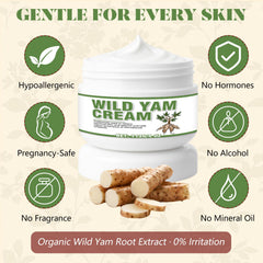 Paistely crema progesterona con ñame: aplicación diaria para apoyo natural.