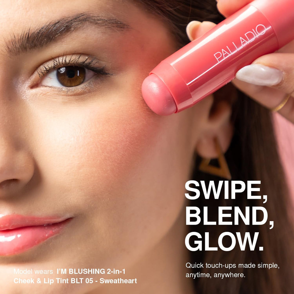 Palladio I'm Blushing: tono rosado natural en mejillas