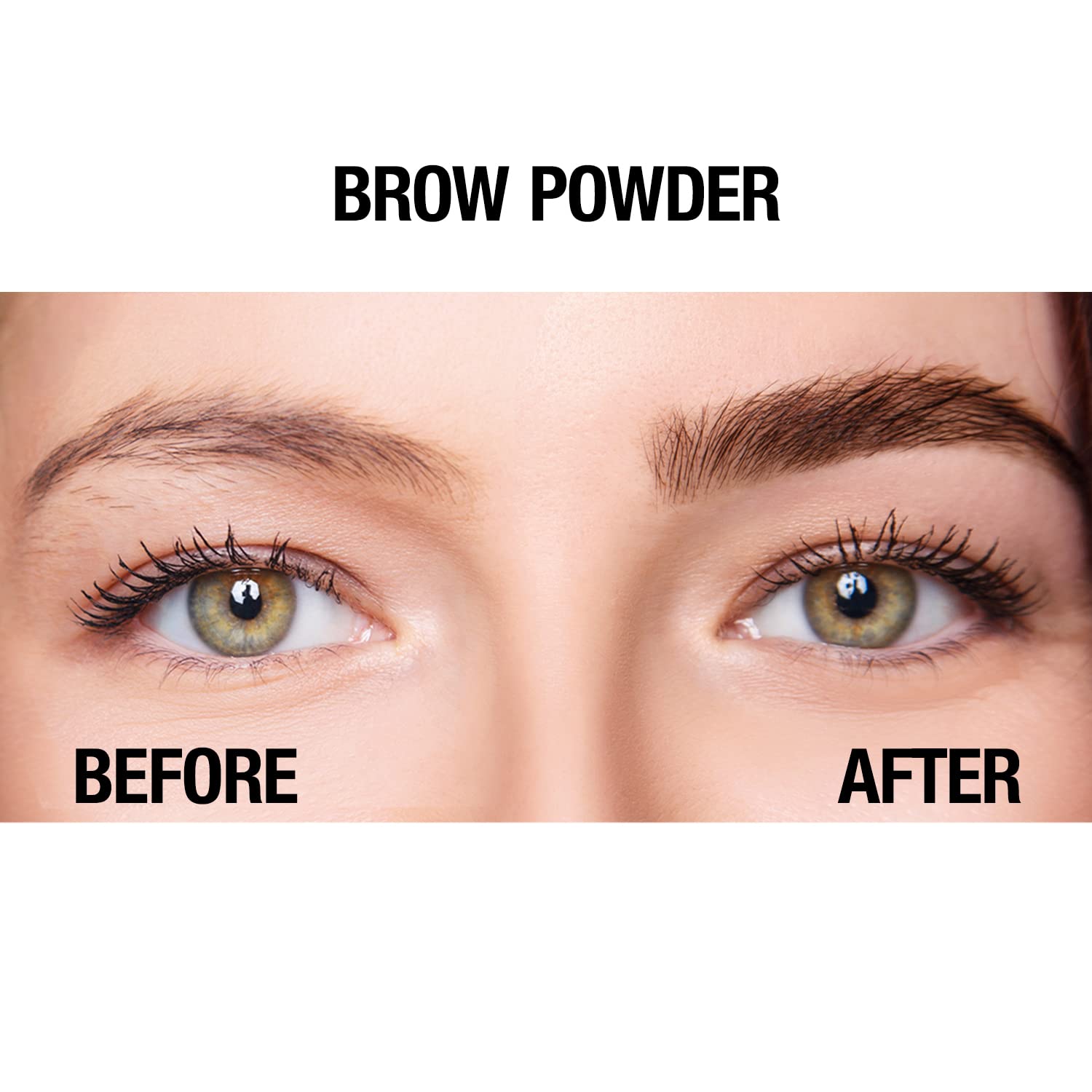 Palladio polvo cejas tono sutil para realzar rasgos.