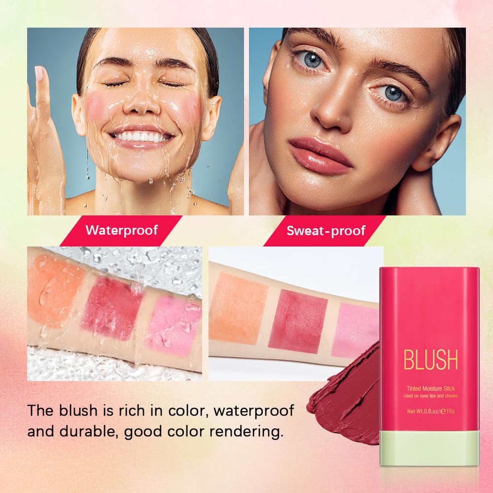Paminify Blush Stick esponja para difuminar y lograr acabado suave.