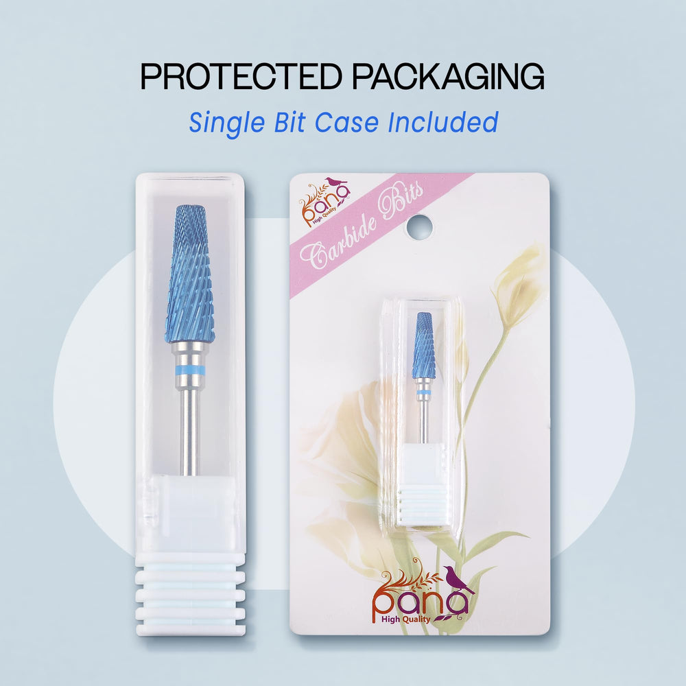 PANA 5-en-1 Pro taladro de uñas azul rotación dual para diestros y zurdos.