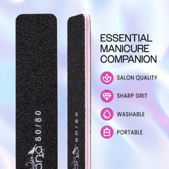 PANA lima emery jumbo doble lado negro 80, para dar forma con precisión.