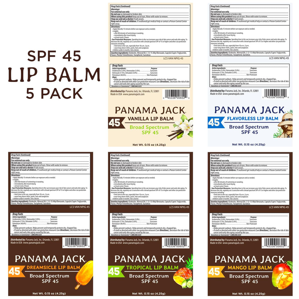 Protección solar al aire libre con Panama Jack balsamo labios