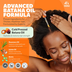 Panda's Promise Batana Oil con romero para cuidado del cuero cabelludo.