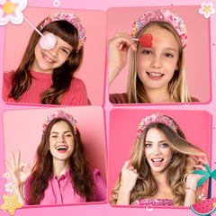 PANTIDE diadema con accesorios brillantes, look glamoroso.