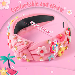 PANTIDE diadema con cristales arcoíris brillantes para fiestas.