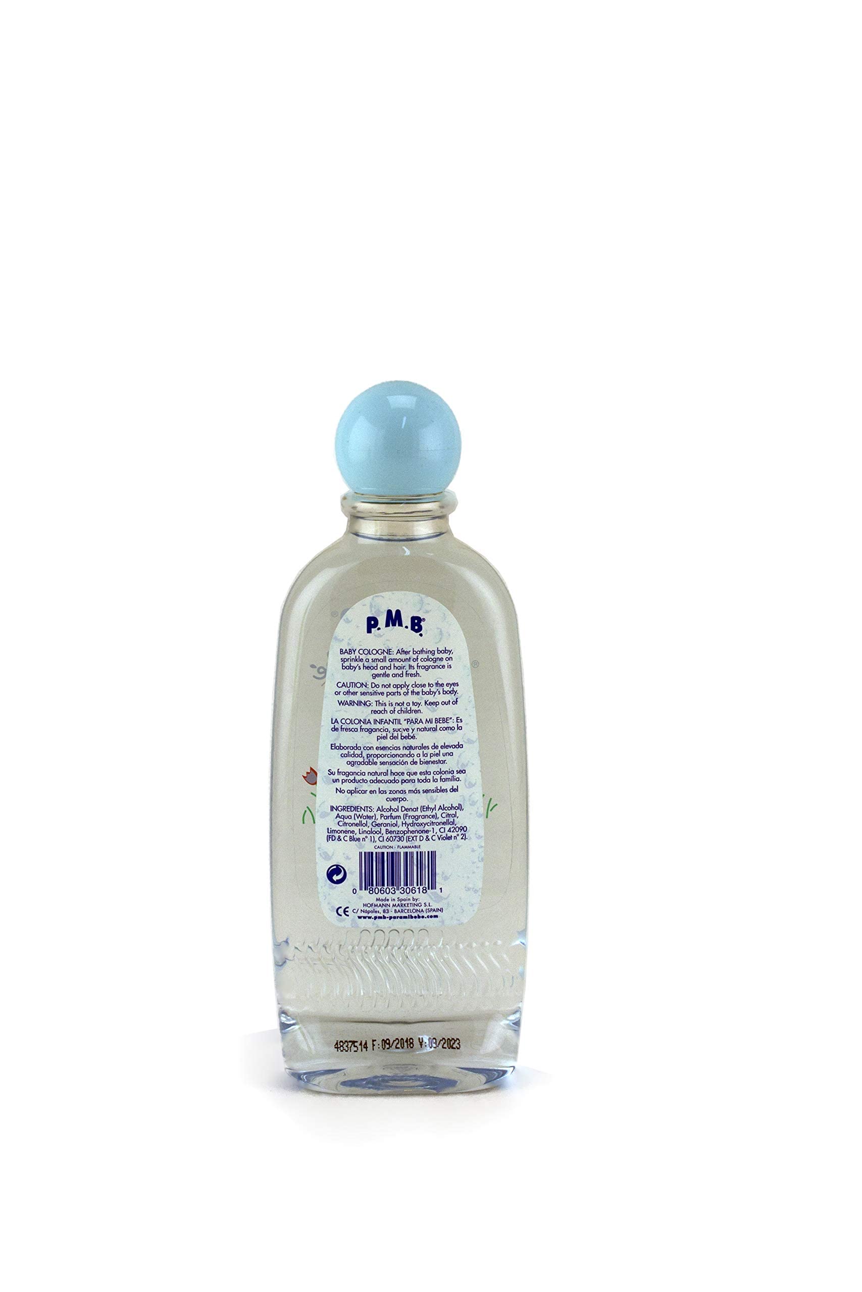 Para Mi Bebe Colonia para Niños: detalle de aplicación suave en la cabeza y cabello del bebé.
