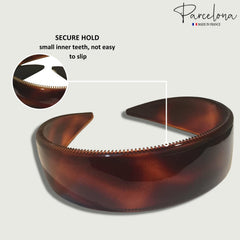 Diadema Parcelona estilo francés, acabado de celulosa, aspecto lujoso.