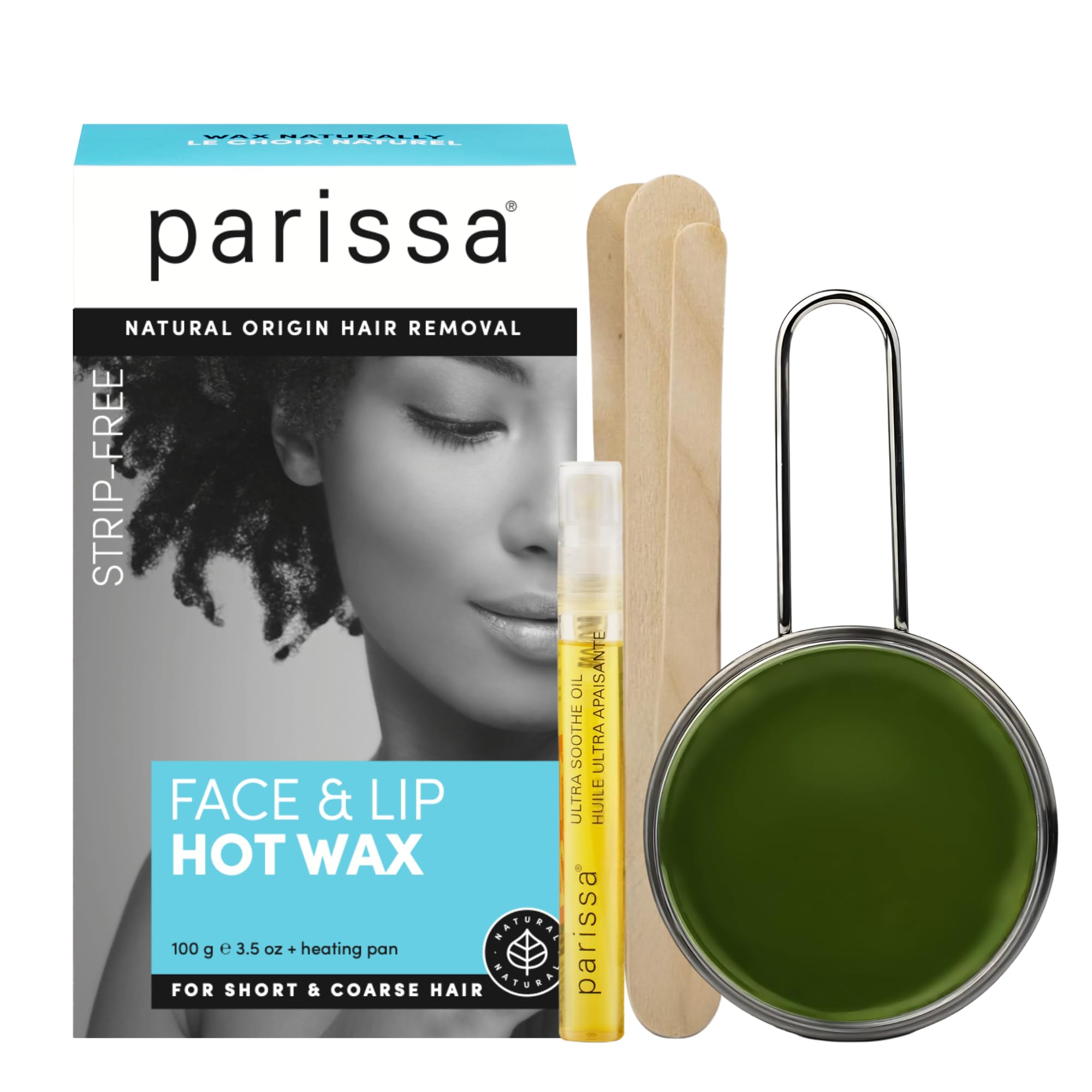 Parissa kit cera dura rostro y labios elimina vello grueso en casa.
