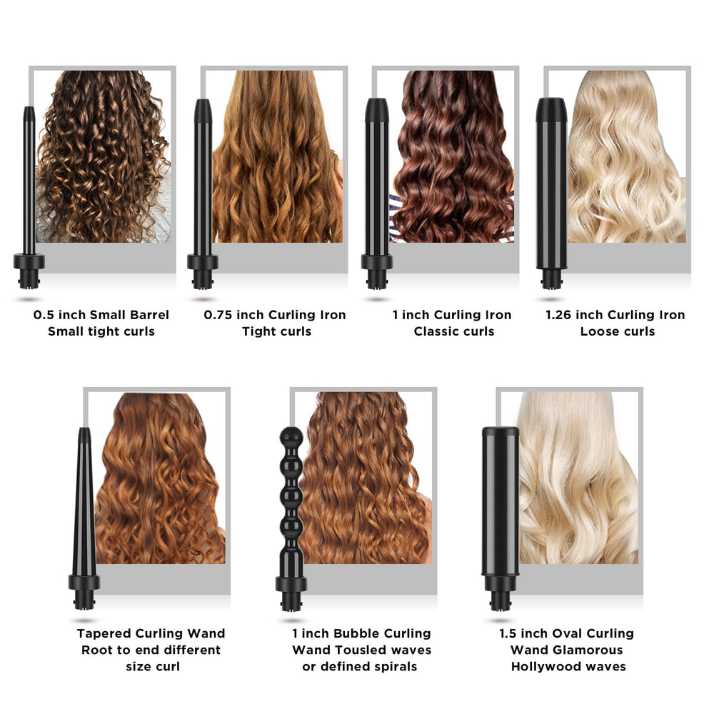 PARWIN PRO BEAUTY barril con iones negativos para reducir frizz y brillo suave.