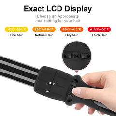 PARWIN PRO BEAUTY control de temperatura LCD para acabado preciso.