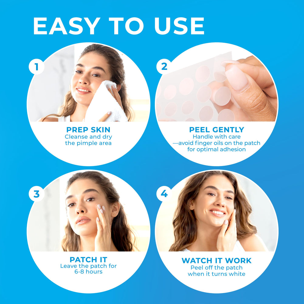 PatchRx application jour et nuit, facile à poser sur peau propre.