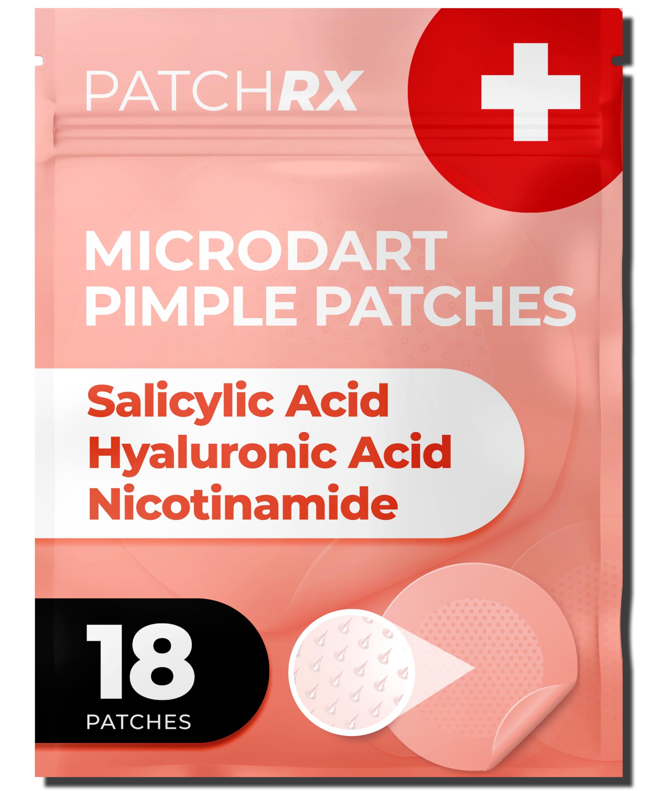 PatchRx parche hidrocoloide micropunto para grano en la cara, absorbe secreciones.