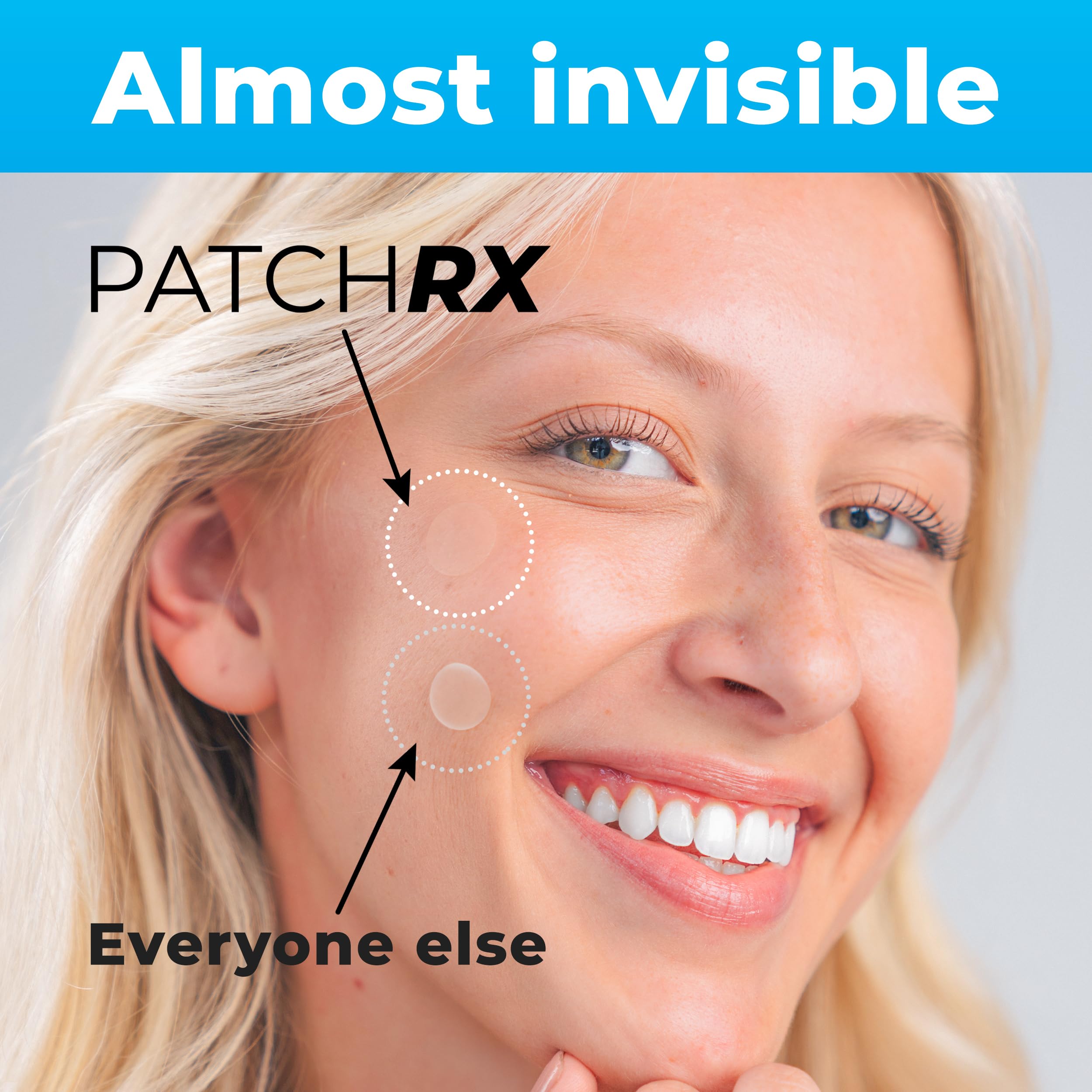 PatchRx parches hidrocoloides para cara y cuerpo absorben el exceso de grasa