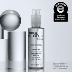 Paul Mitchell Clear Smoothing Serum, brillo suave para cabello liso y sin frizz.