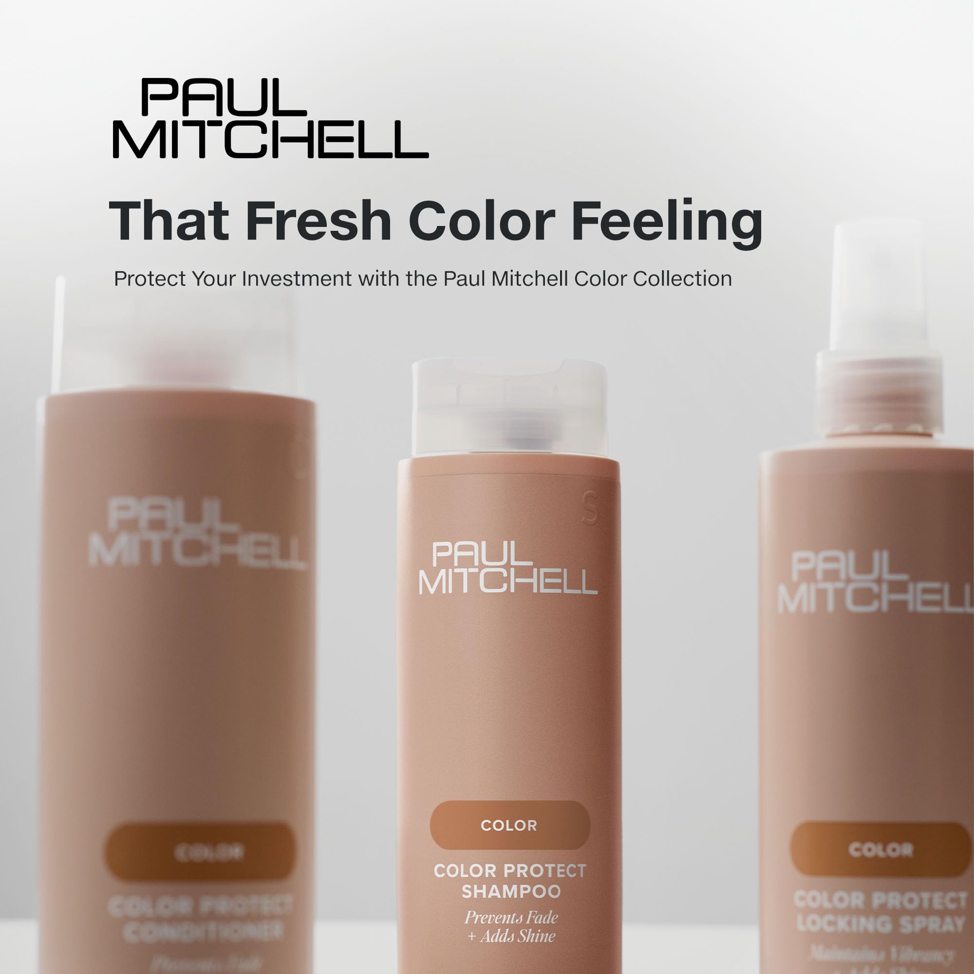 Paul Mitchell Color Protect Locking Spray – ayuda a la durabilidad del color entre lavados.